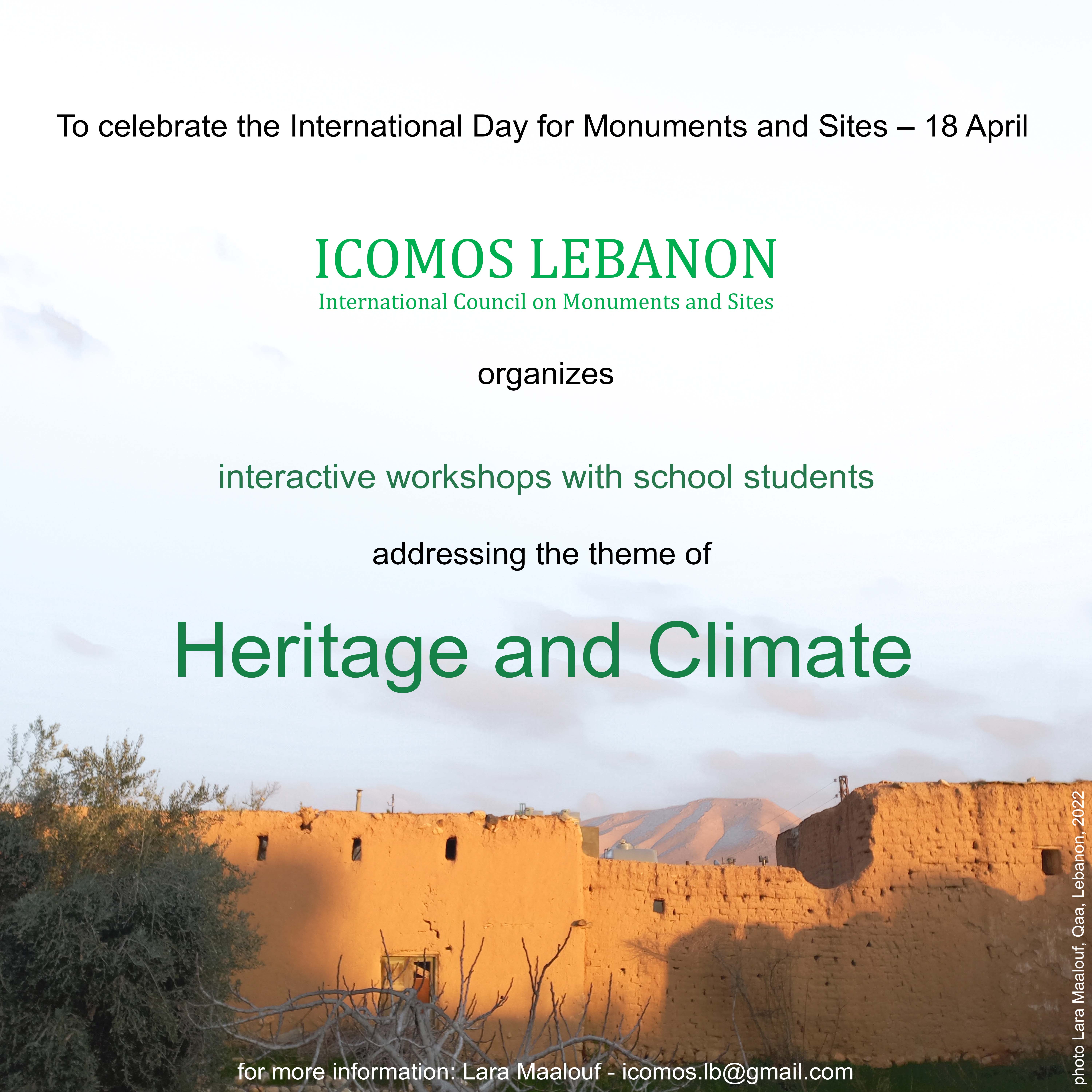 ICOMOS HERITAGE DAY 2022 POSTER