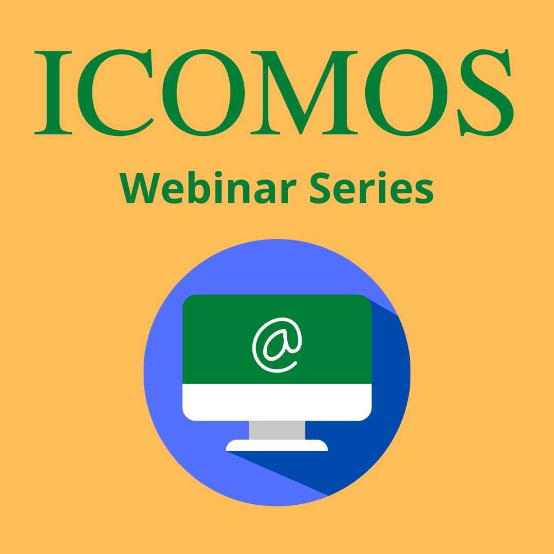 ICOMOS Webinar Series Logo EN square