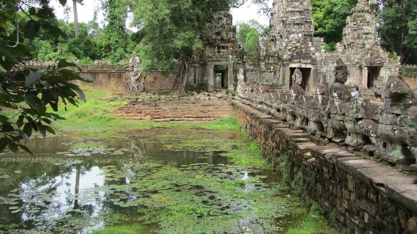 Les douves dAngkor au Cambodge Michel Cotte