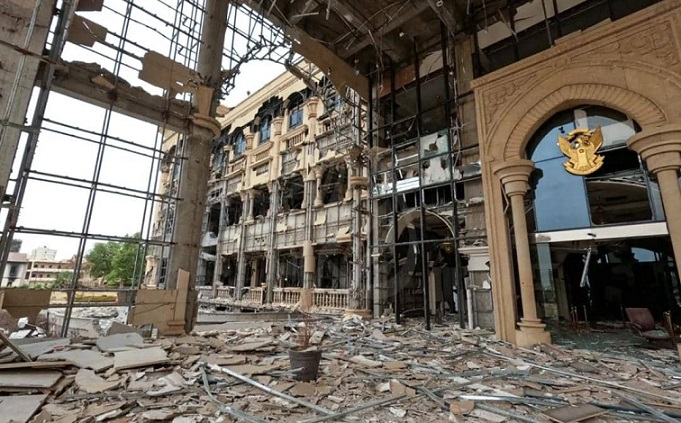 damaged palace khartoum sudan