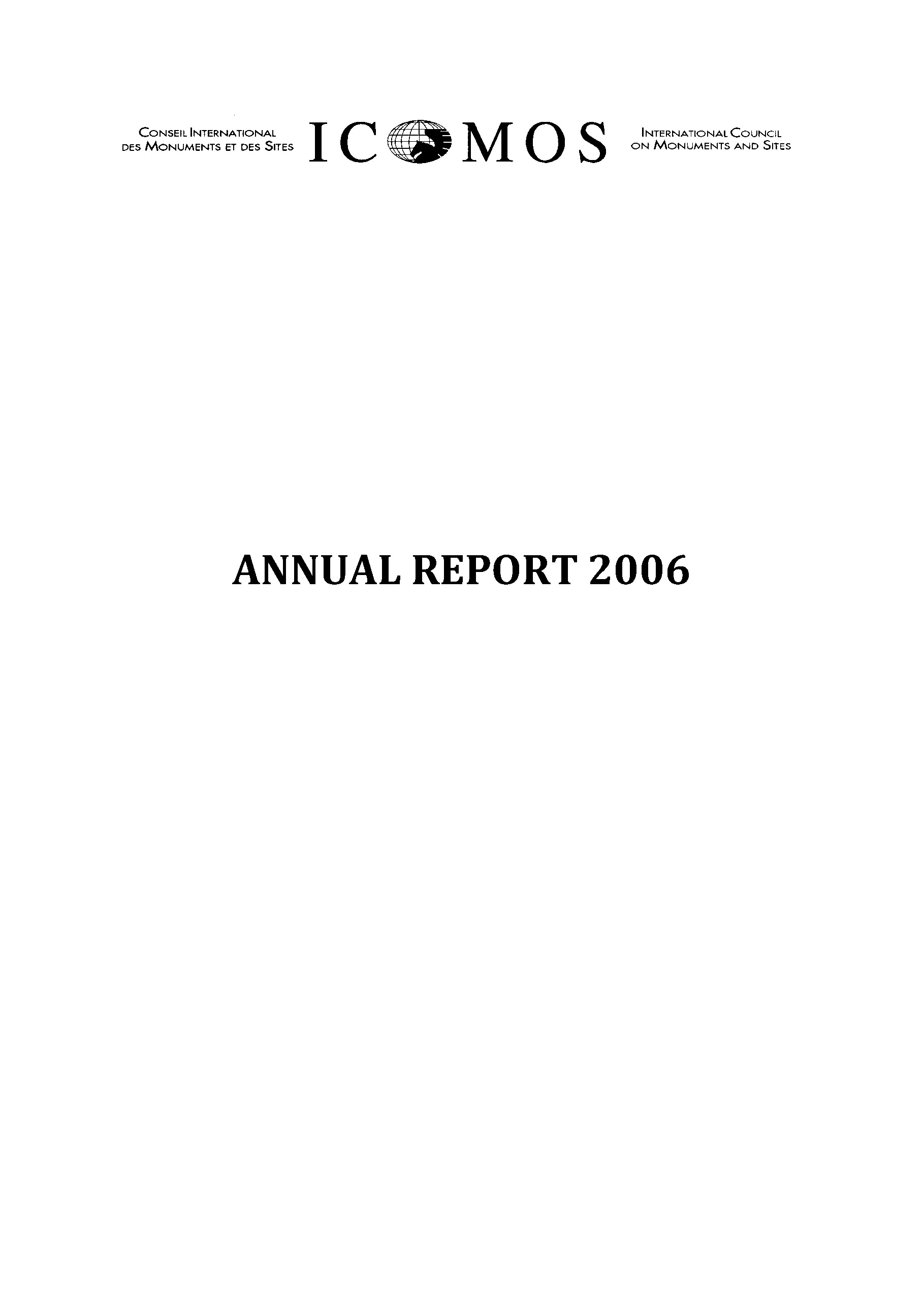 ICOMOS annual report 2006 web COUV