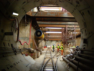 Tunnel entrance at the NSS construction site